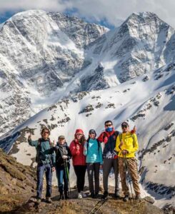 Водопад Девичьи косы и пик Терскол
